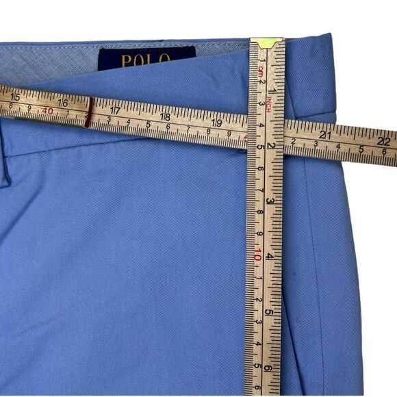 New POLO by Ralph Lauren Men US 42 Light Blue Shorts Classic Flat Front - Picture 7 of 13